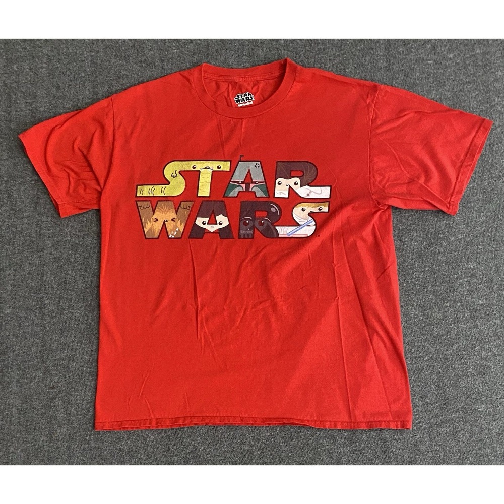 Star Wars Mad Logo T-shirt Red Men's Size L